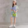 Girls' Tie Dye Suits Summer Korean Version Big Children Little Girls Short-sleeved Skirts Shorts Two-piece Trend