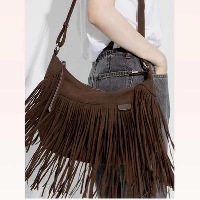 Bag Women'S Retro Fashion Personalized Versatile Fringed Bag Millennium Spice Girl Sweet Cool Casual Messenger Bag