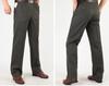 Men’s High Waist Cotton Pleated Loose-Fit Pants for Spring & Autumn