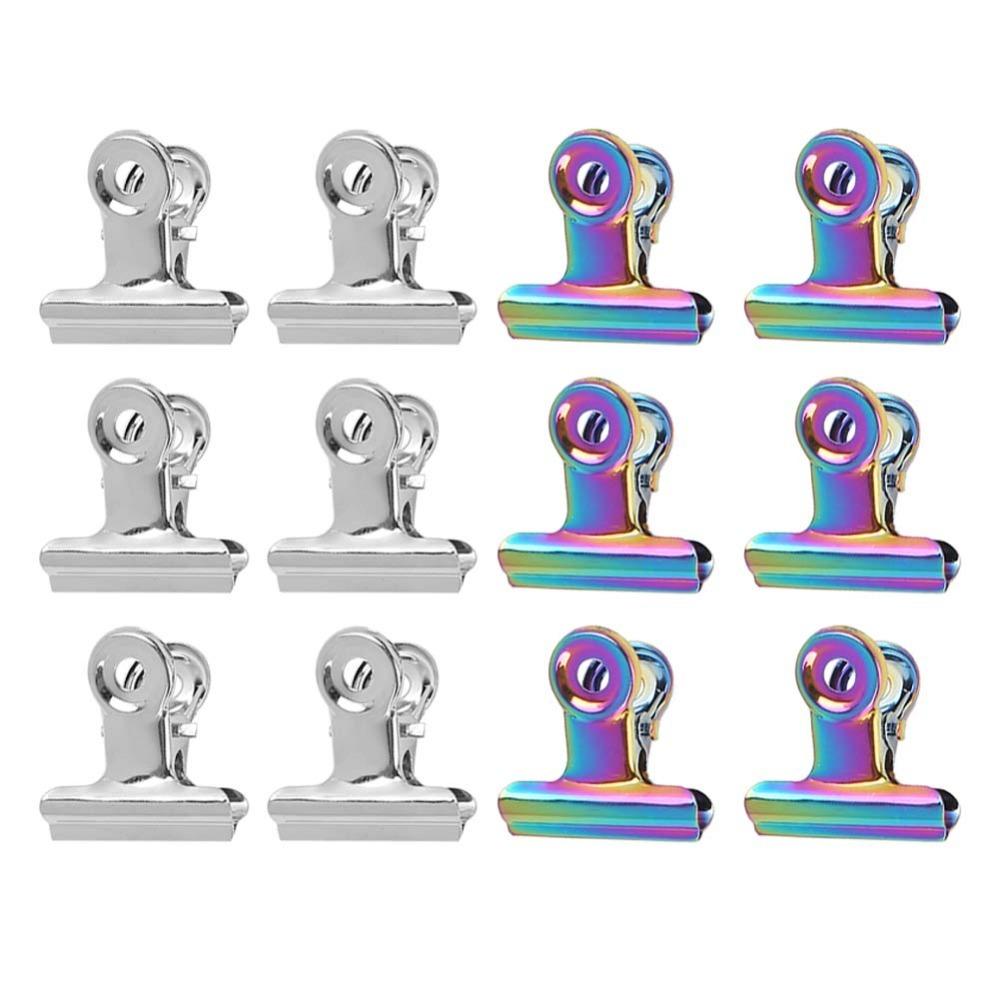 12PCS Metal Nail Tips Clips Metal Nail Pinching Clips  Acrylic Nail Extension Fixed Shaping
