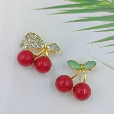 Luxusní japonská třešňová brož - Roztomilý špendlík proti odhalení s korejským designem olejové kapky pro dámy