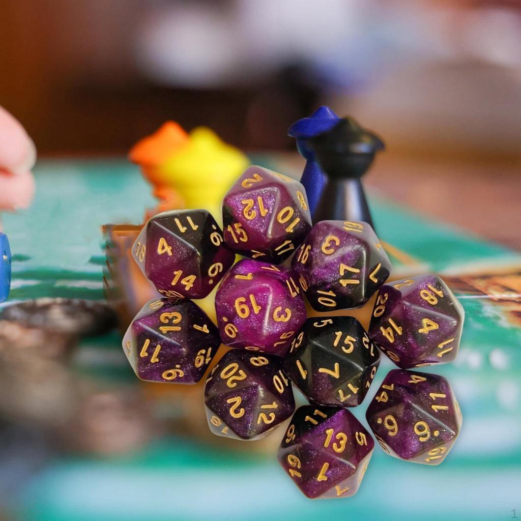 Polyhedral Dice Assortment for Interactive Gaming Sessions