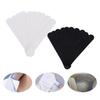 100Pcs White Hat Sweat Liner Cloth Hat Sweat Absorber Practical Adhesive Hat Liner  Baseball Cap Use