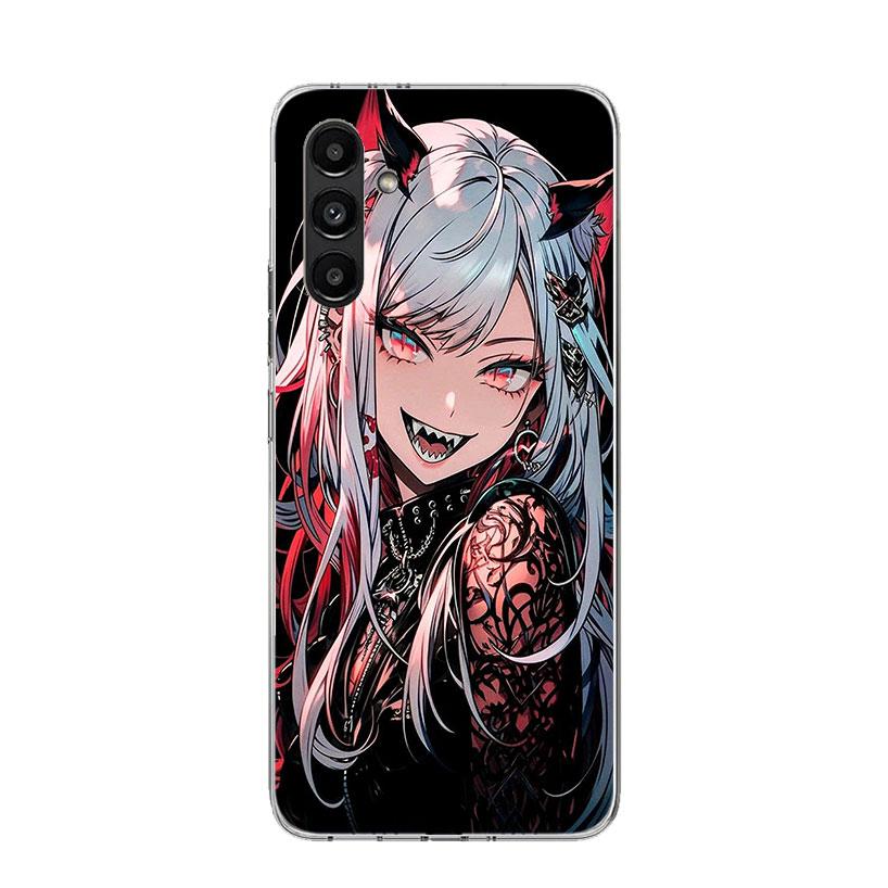 Cartoon Cool Demon Girl Phone Case For Samsung Galaxy A17 A16 A14 A15 A13 A57 A56 A54 A55 A53 A37 A36 A34 A35 A33 A26 A24 A25 A2