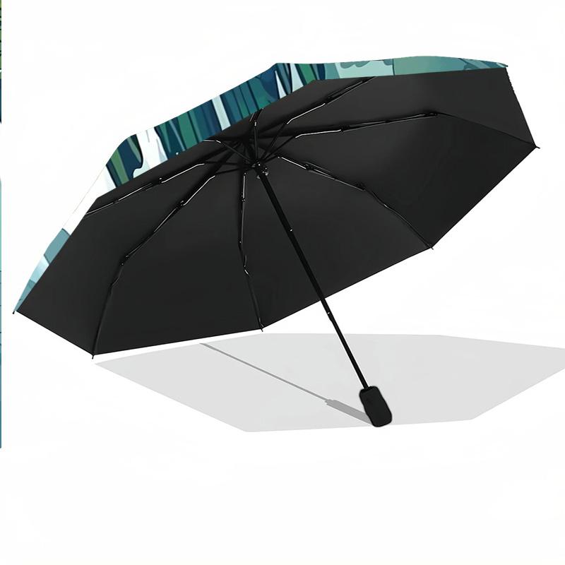 Hollow Knight Windproof Auto 8 Rib Folding Umbrella Portable Outdoor Parasol