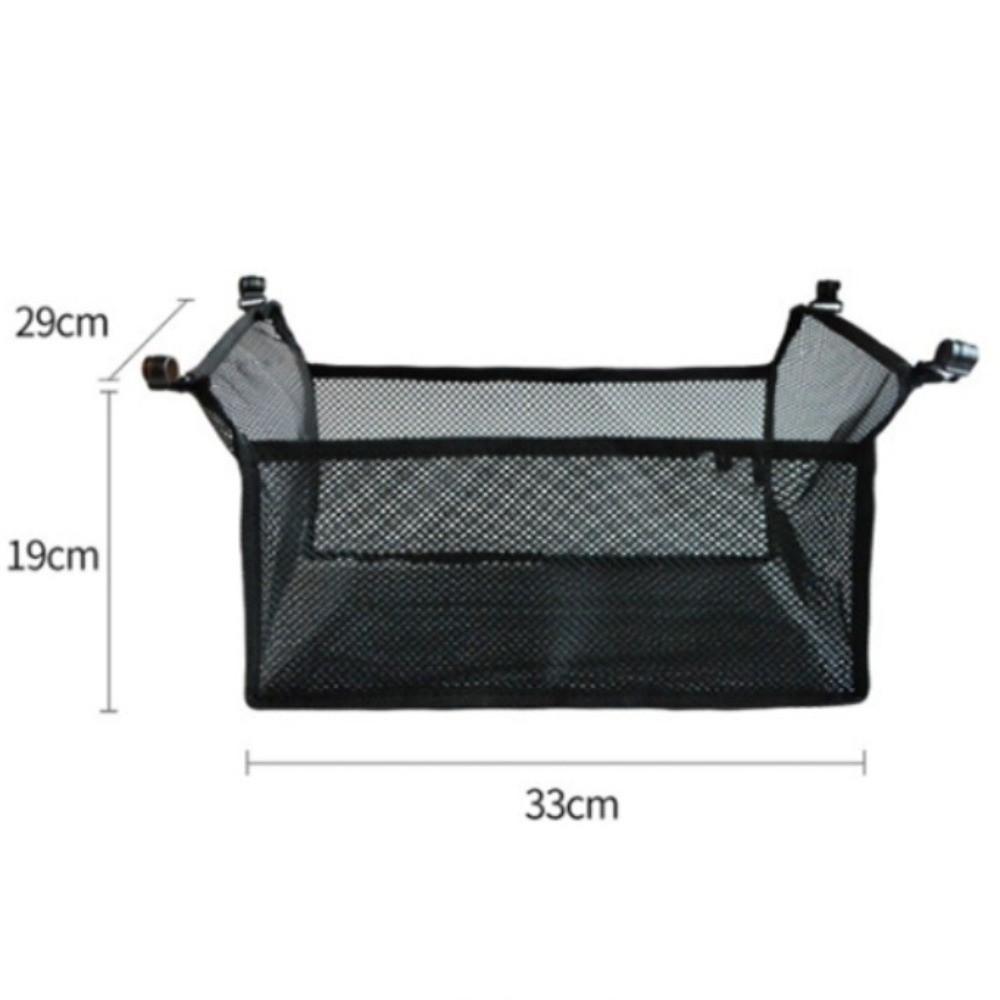 Portable Picnic Table Storage Net Bag Large Capacity Black Mesh Bag Outdoor
