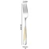 Gilded Star Diamond Stainless Steel Tableware Set: Steak Knife, Fork, Spoon, and Teaspoon