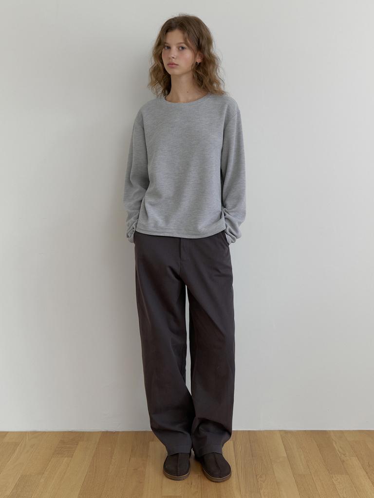 Deomiteun [3Rd] Pod Cotton Pants (Charcoal)