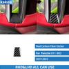 For Porsche 911 992  - directional panel Car Interior Real Carbon Fiber Stickers Trim Auto Decoration Accessories