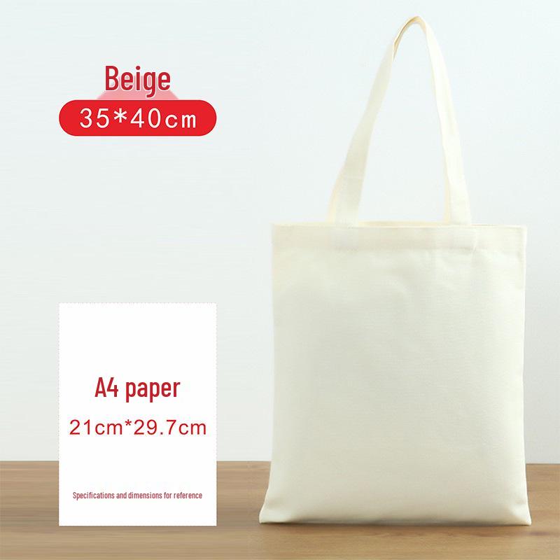 Customizable Eco-Friendly Canvas Tote with Logo or Hand-Painted Designs - Blank Cotton Bag Available for Personalization.