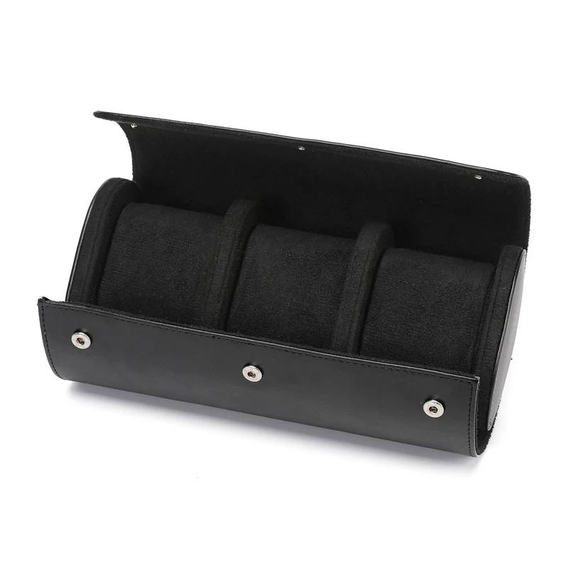 Caja de Almacenamiento para Relojes de 1/2/3 Piezas Estuche Portátil Vintage de Cuero Caja de Exhibición Lujo Sofisticación Colección de Moda Regalo