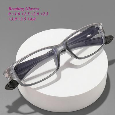 Ultralight Reading Glasses Men Women Riding Anti-Skid Glasses Anti Blue Light Hd Eyeglasses Diopter 0 1.0 1.5 2.0 3.0 4.0