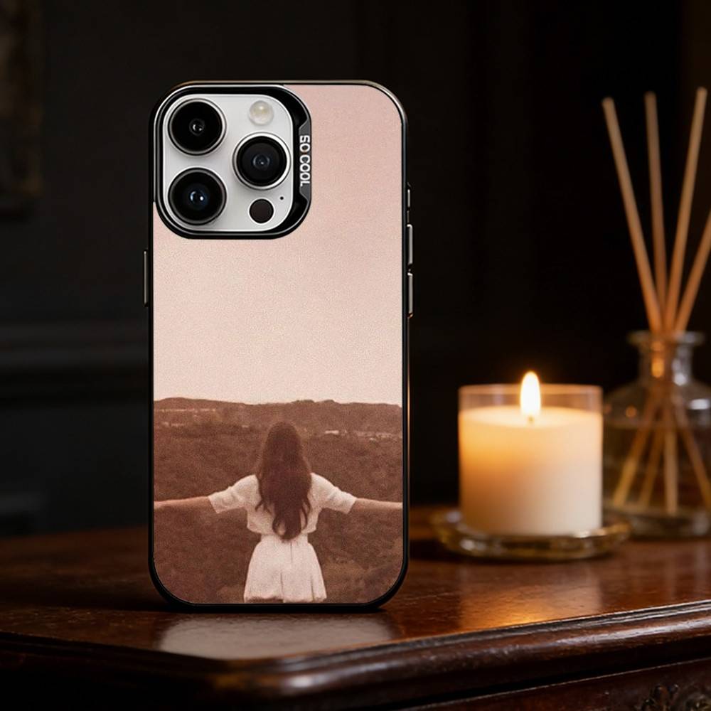 Singer LanaDelRey S-Summertime Sadness Phone Case For iPhone 17,16,15,14,13,12,11,Pro Max,Plus Candy Silver Cover