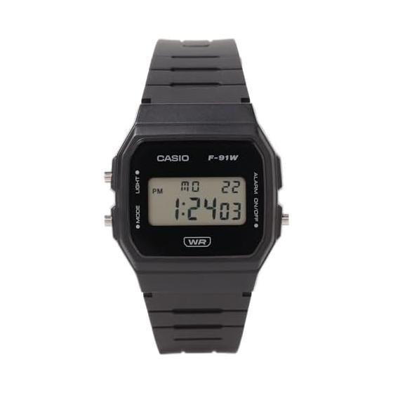 

[BEAMS BOY] Часы CASIO F-91WB-1AJF Женские ЧЕРНЫЕ - 13480020259