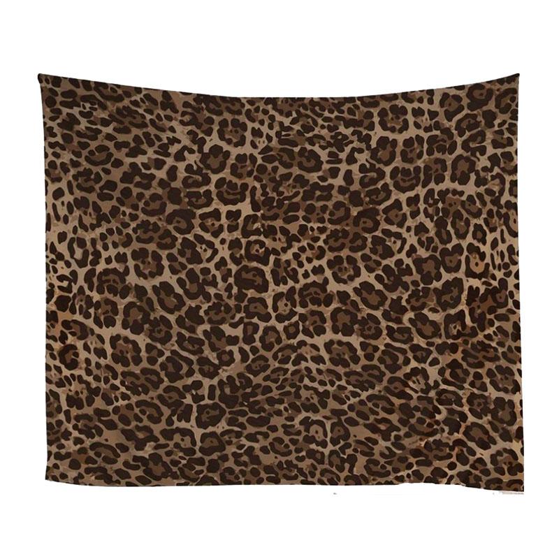 

1 шт. Гобелен з леопардовим принтом | Коричневий візерунок хутра дикої природи гепарда | Сучасний абстрактний африканський тваринний настінний декор (Плаский друк) 40X60CM