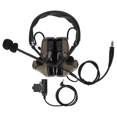 7.1mm Military Headset Professional Noise Canceling Electronic Shooting Earmuffs with U94 PTT for