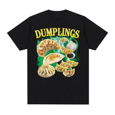 Funny Food Dumpling Crab Rangoon Meme T Shirt Men Women Fashion 90s Vintage Homage T-shirts Casual Crewneck Short Sleeve T-shirt