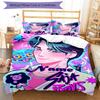 3pcs Custom Name Saja Boys Bedding Set Duvet Cover Closure Includes 1 Duvet Cover & 2 Pillowcases, Soft and Comfortable for All Seasons.