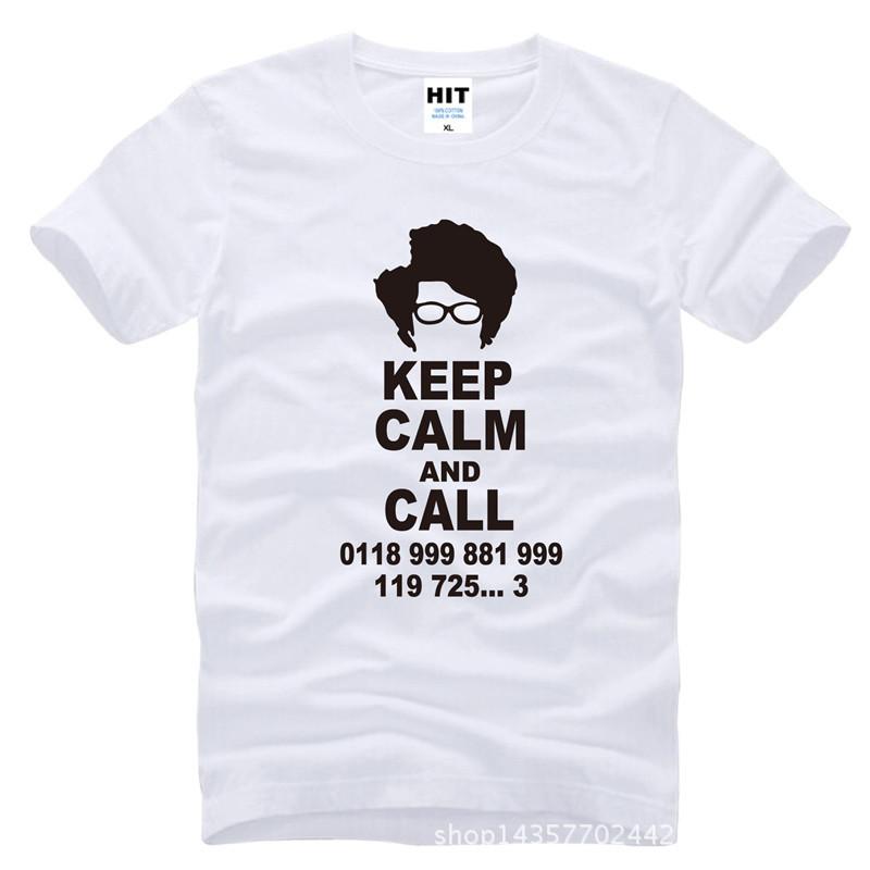The IT Crowd Keep Calm and Call Printed Unisexs TShirt Roy Computer Programmer T Shirt For Unisex shubuzhi New Cotton Top Tee