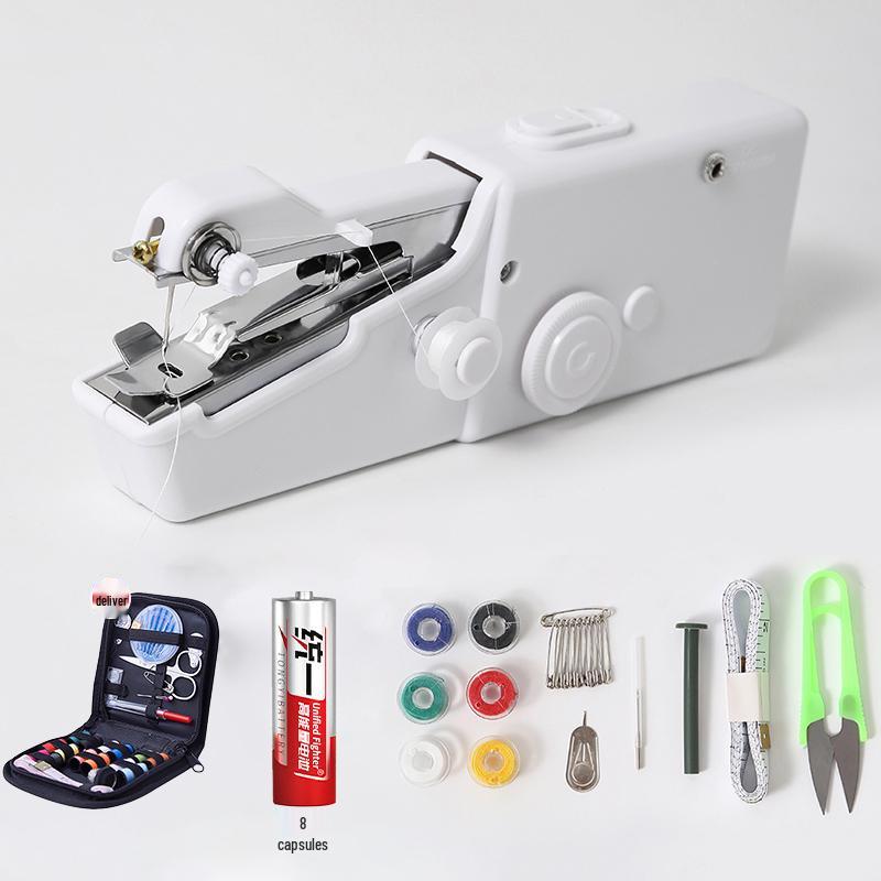 Przenośna ręczna elektryczna maszyna do szycia: Wielofunkcyjne Mini Owerlokowe Narzędzie Krawieckie do Domowych Projektów DIY