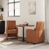 Dining Chairs with Casters 2 pcs Brown 58 x 67 x 97 cm