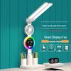 UOSU LED-Augenschutz-Schreibtischlampe mit Uhr & Ventilator