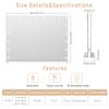 Hollywood Makeup Mirror with 18 LED Bulbs Lighted Vanity Makeup Mirror with USB Charging