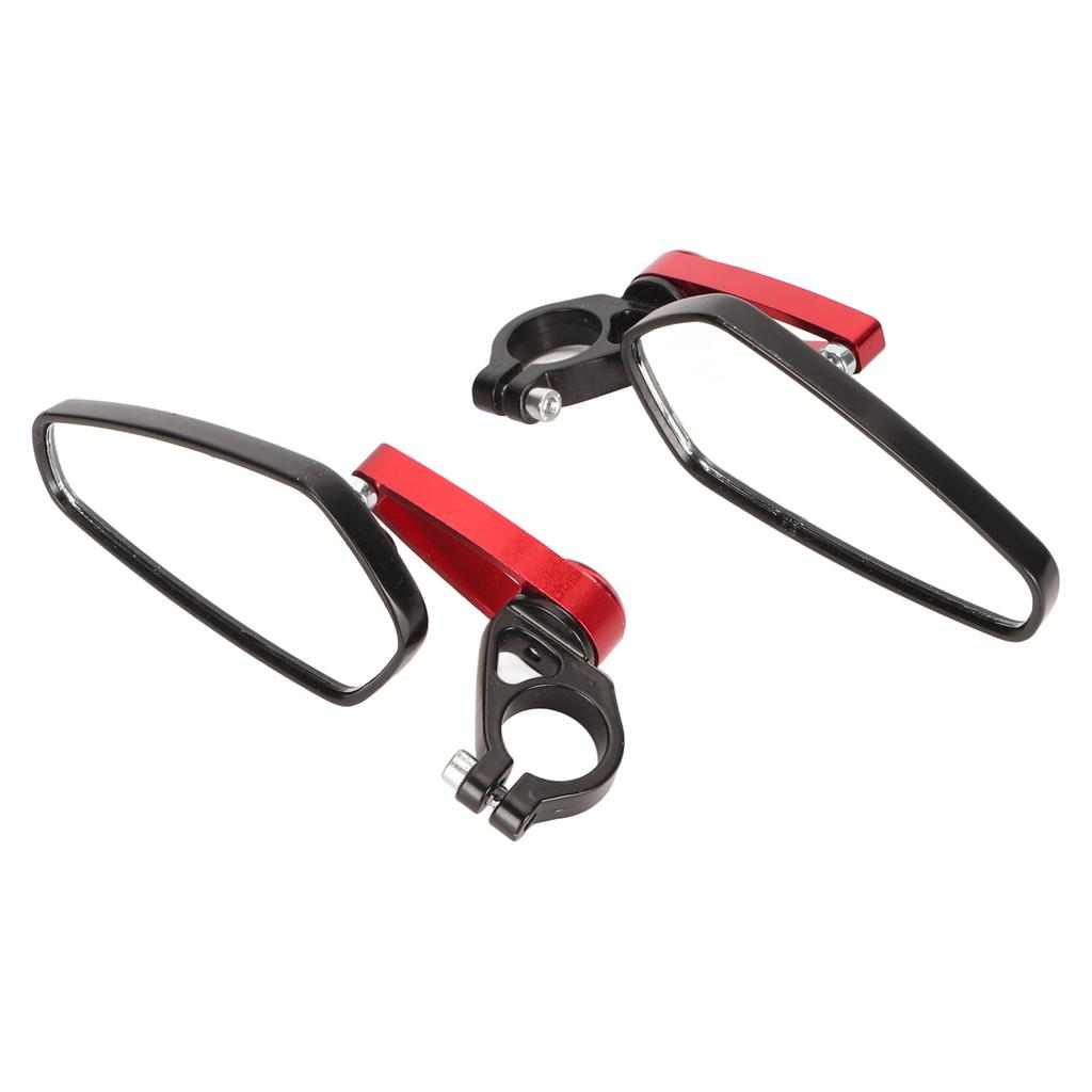 2PCS Motorcycle Rearview Mirror High Definition Clear View Aluminium Alloy Handlebar Side Mirrors for Motorbike