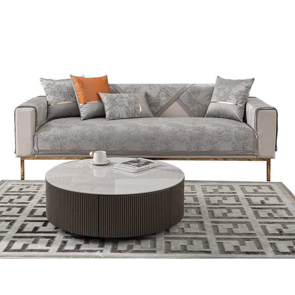 Sofa Cushion Light Luxury Modern High Precision Four Seasons Backrest Towel Cover Cloth Cushion Sofa Cover Cushion