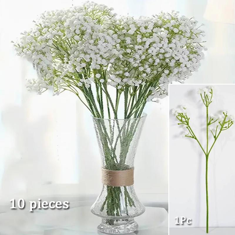 

Artificial Flowers Bouquet Plastic Fake Flower for Home Decor Wedding Party Decorations Vase Accessories