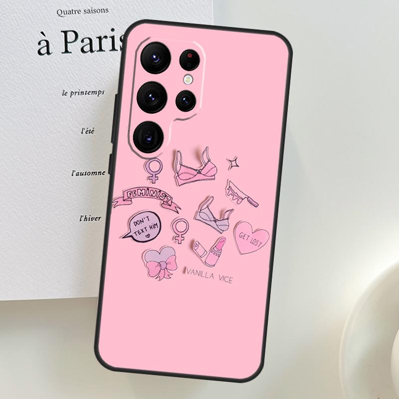 Feminist Girl Power Women Case For Samsung Galaxy S26 Ultra S25 S24 S23 S22 S21 S10 Plus S20 FE S25 Ultra Phone Cover