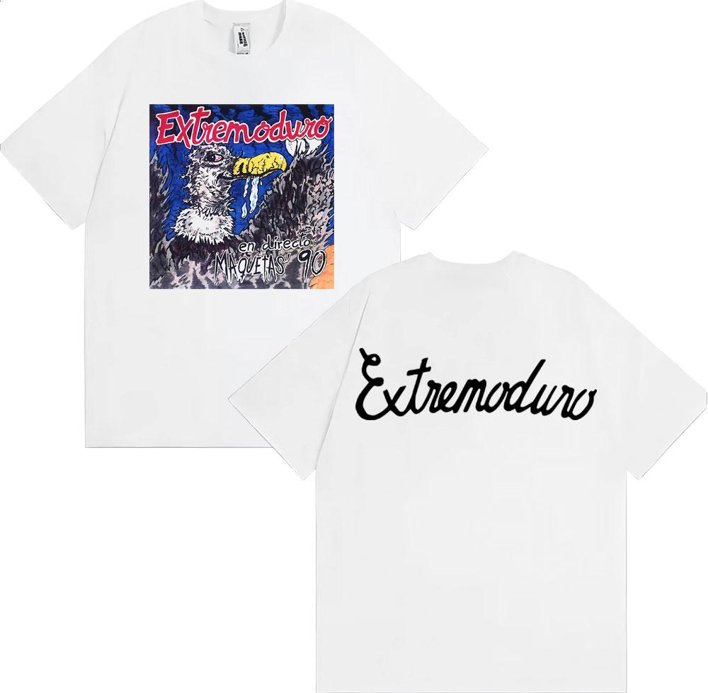 Rock Band Extremoduro En Directo Maquetas 90 Tshirts Unisex Women Fashion Hip Hop Street T Shirt Cotton Casual Oversized T Shirts
