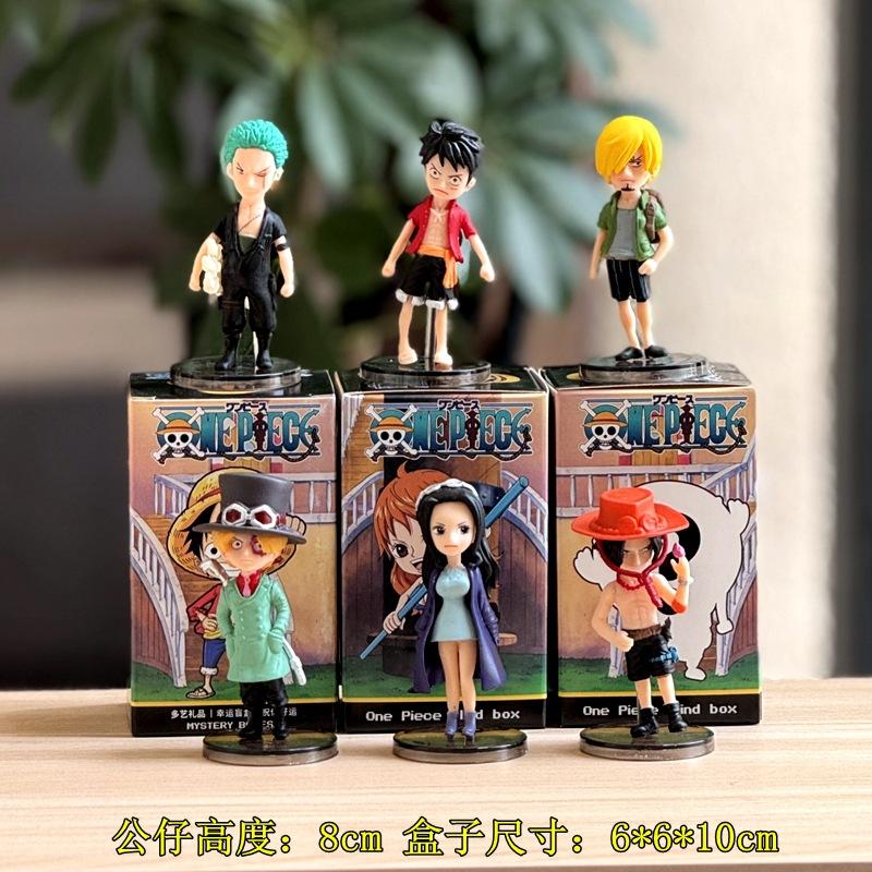 6 Pcs Anime Action Figure Set PVC Luffy New Action Model Collectible Decoration Doll Kids Toys for Christmas Gifts