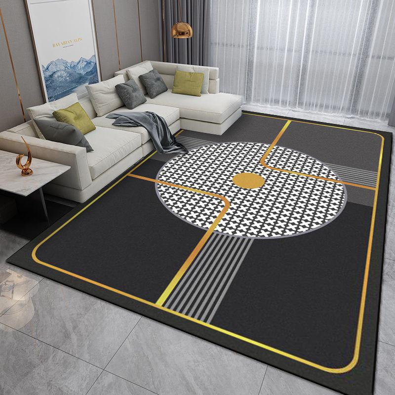 Nordic Light Luxury Living Room Carpet - Washable, Full Paving, Bedroom/Beside Floor Mat