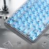 XVX Engraved Mist Translucent Keycaps, Matte Frosted Light-Transmitting, for 68/104 Keyboards.