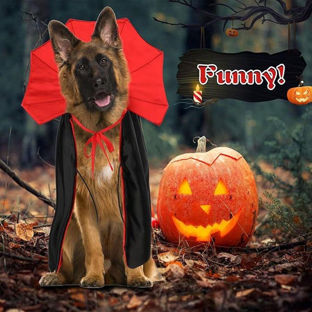 Adjustable Halloween Pet Cape Comfortable Dogs Wizard Outfit Funny Cat Cloak Puppy