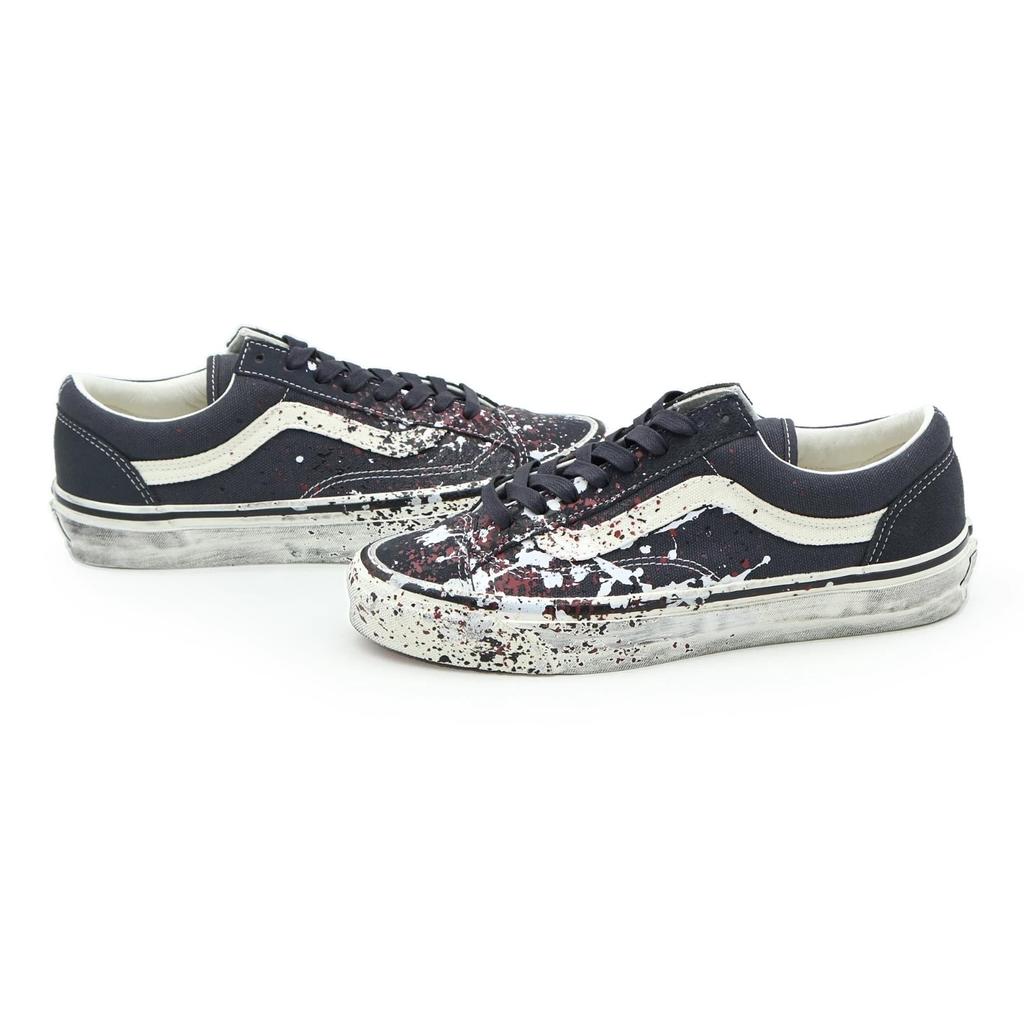 VN000D9RH91 VANS PREMIUM OLD SKOOL 36aPEINTURE ÉCLABoussée GRIS CHARBON