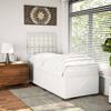 Maison Exclusive - Sommier à lattes de lit avec matelas Blanc 80x200 cm Similicuir