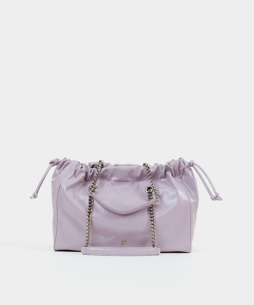 Badgigi Chain Square Drawstring Bag Purple