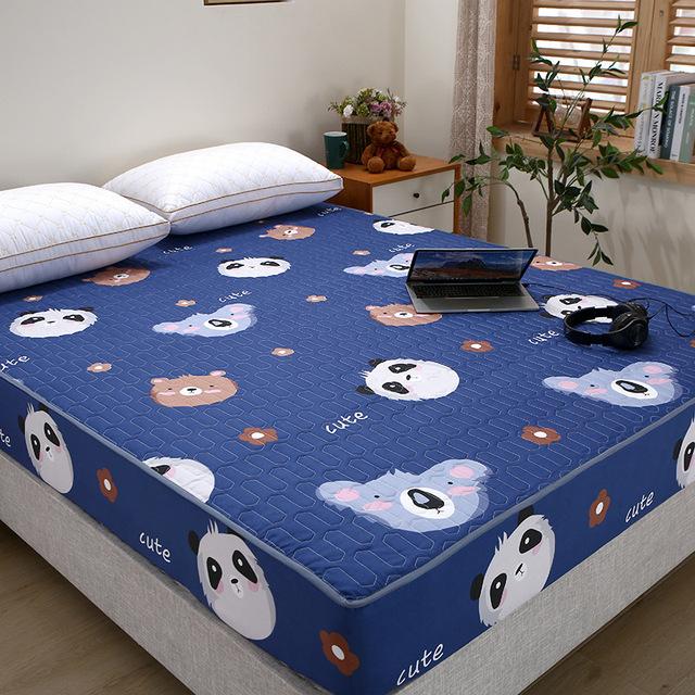 Water Proof Quilted Fitted Cover Single Double Bed Fitted Sheet High Quality Urination Anti -Slip Dustproof Mattress Protector