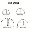 1Pcs Christmas Star Pattern Semi Circle Welcome Doormat Non Slip for Outdoor Patio Porch Kitchen Bathroom Entryway Floor Mat