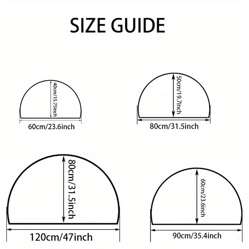 1Pcs Christmas Star Pattern Semi Circle Welcome Doormat Non Slip for Outdoor Patio Porch Kitchen Bathroom Entryway Floor Mat