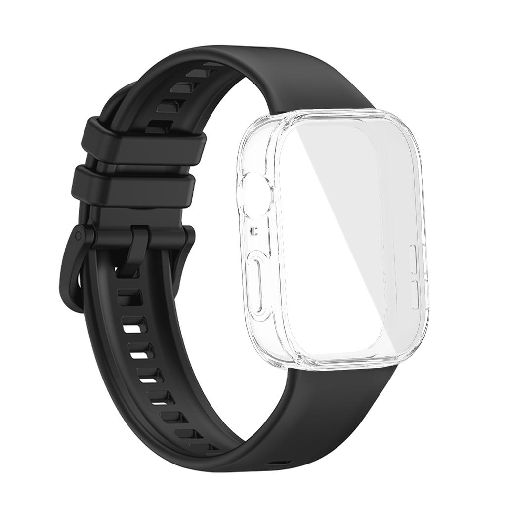 Für Huawei Watch Fit 3 Armband Weiches Silikon Sportuhrband + TPU Weiche Hülle Atmungsaktives Smartwatch Armband Für Huawei Fit3 Correa