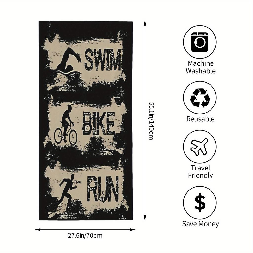 Sommer Strandtuch Sport Fitness Geschenk Matte für Fitnessstudio Pool Outdoor Dekor Heimdekor Schwimmen Radfahren Laufen Wasserdicht Reiseaccessoire