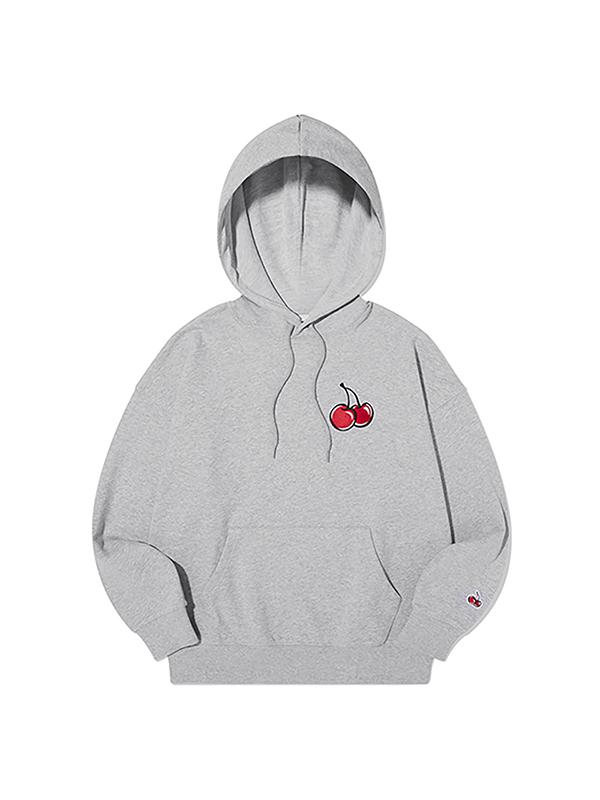 Middle Cherry Hoodie [Melange Gray]