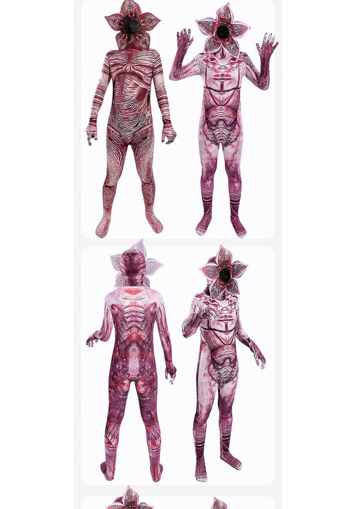 Zombie Party Man-Eating Flower Cosplay Costume - Knitted Halloween Jumpsuit
