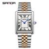 Couple Watch Fashion Square Roman Scale Men'S And Women'S Quartz Watch Waterproof Watch