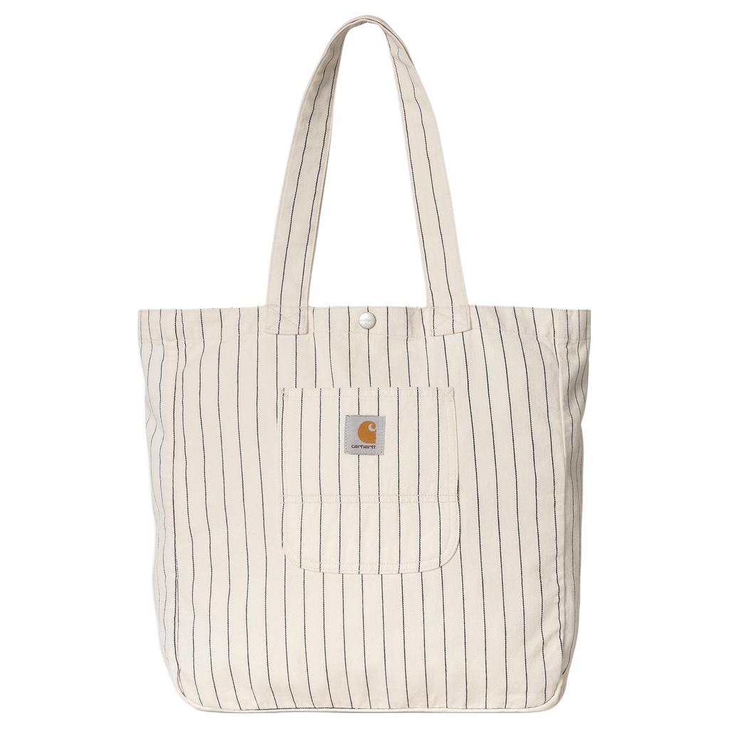 New Carhartt WIP Cotton Tote Bag, Shopping Bag, Handbag, Shoulder Bag Unisex White I034788-2RM-02