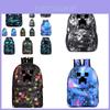 Mochila de Lona Minecraft 20L de Capacidade Respirável Design de Desenho Animado