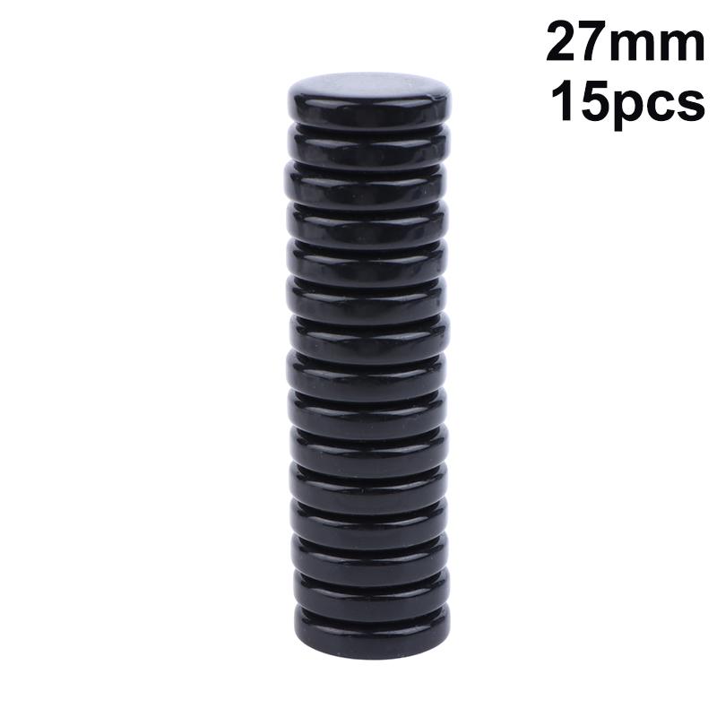15Pcs Western Chess Draughts Set 20MM 27MM 32MM Multi Color Plastic Checkers for Educational Home Use Parties